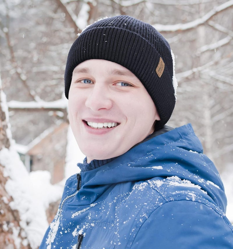 Wmcaps Winter Beanie for Men Women, Fleece Lined Beanie Soft Warm Knit Hat Ski Stocking Cuffed Cap - Image 5